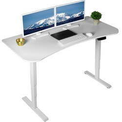 VIVO DESK-KIT-2W1 DUAL MOTOR ELECTRIC DESK WITH TOUCH SCREEN MEMORY CONTROLLER