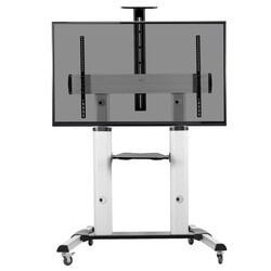 VIVO STAND-TV22S TV CART FOR 32 INCH TO 100 INCH SCREENS - SILVER