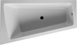 DURAVIT 700264000000090 PAIOVA 66-7/8 X 39-3/8 INCH BASE BATHTUB WITH ONE BACKREST SLOPE LEFT, WITH INTEGRATED ACRYLIC PANEL AND SUPPORT FRAME