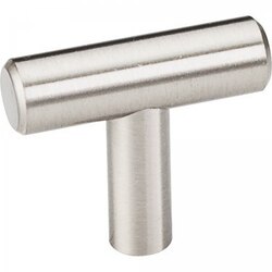 HARDWARE RESOURCES 39SS ELEMENTS NAPLES COLLECTION 1-1/2 INCH OVERALL LENGTH HOLLOW STAINLESS STEEL BAR CABINET KNOB