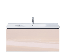 DURAVIT LC6243 L-CUBE 48 X 19 INCH VANITY UNIT WALL-MOUNTED, WITH TWO DRAWERS