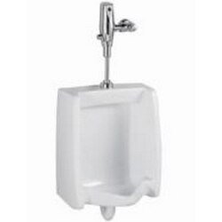 AMERICAN STANDARD 6501.610.020 WASHBROOK 1.0 GPF WHITE WASHOUT TOP SPUD URINAL WITH SELECTRONIC BATTERY FLUSH VALVE SYSTEM