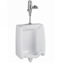 AMERICAN STANDARD 6590.525.020 WASHBROOK 0.125 GPF WASHOUT TOP SPUD WHITE URINAL WITH SELECTRONIC BATTERY FLUSH VALVE SYSTEM