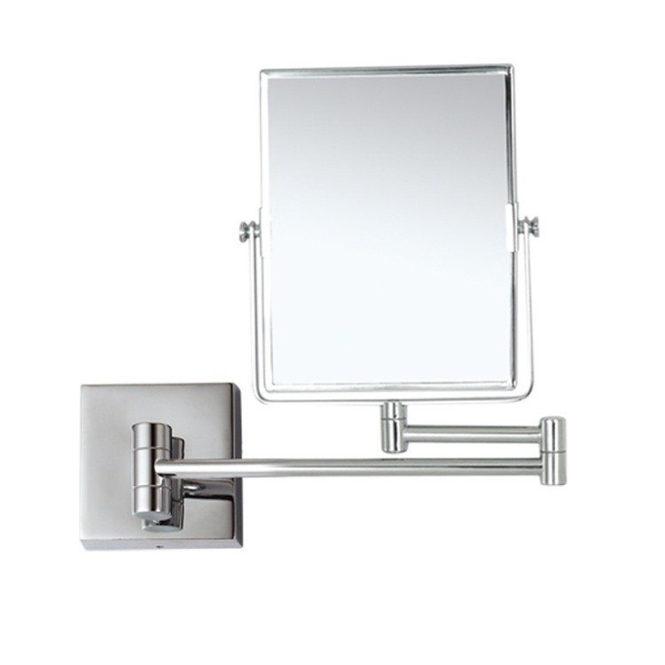 NAMEEKS AR7721-CR-5X GLIMMER DOUBLE FACE 5X WALL MOUNTED MAKEUP MIRROR