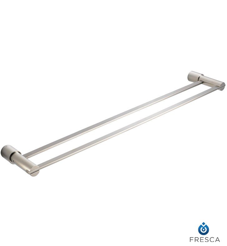 FRESCA FAC0140BN MAGNIFICO 25 INCH DOUBLE TOWEL BAR - BRUSHED NICKEL