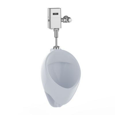 TOTO UT105UG#01 COTTON COMMERCIAL 1/8 GPF WALL MOUNTED URINAL WITH SANAGLOSS AND 3/4 INCH TOP SPUD INLET
