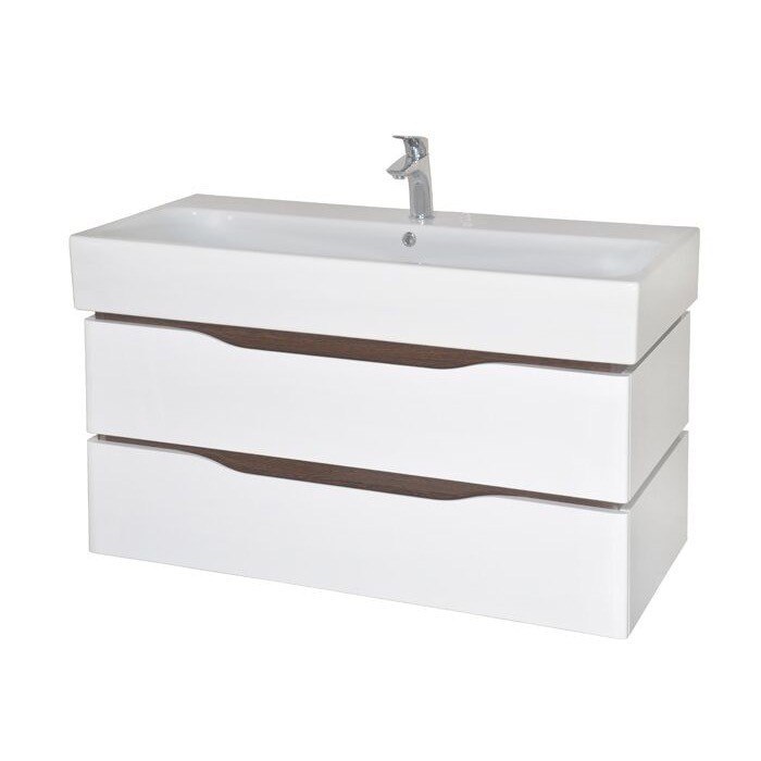 NAMEEKS VN-W03 VENICE 39 INCH WHITE VANITY CABINET WITH FITTED SINK