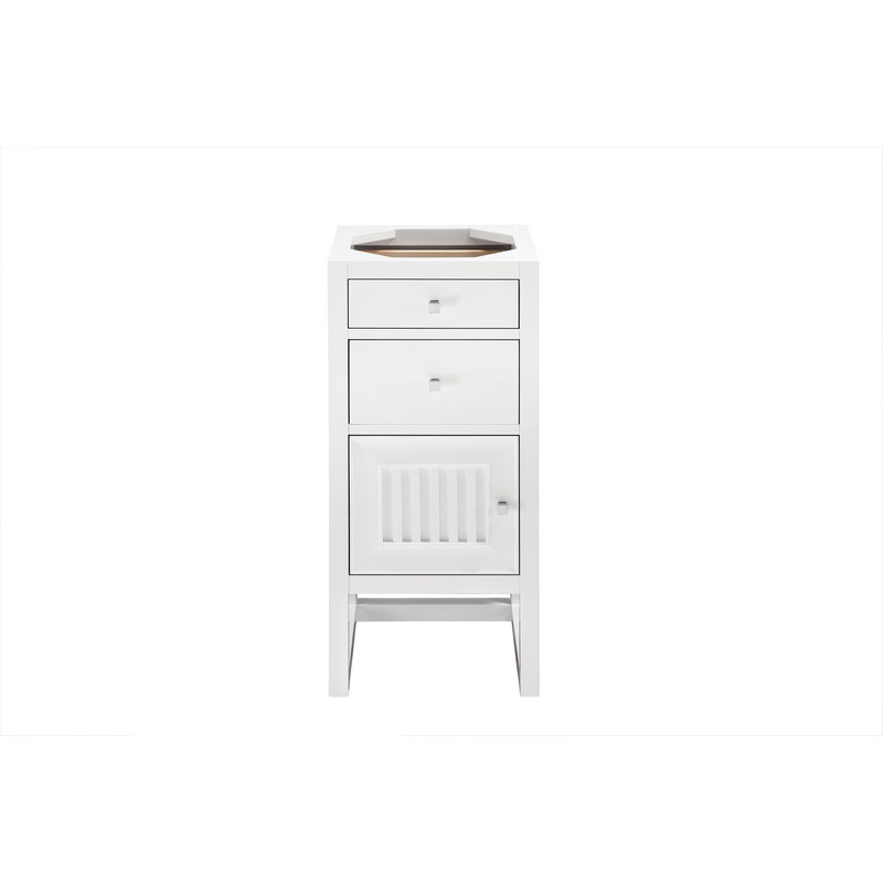 JAMES MARTIN E645-B15L-GW ATHENS 15 INCH CABINET WITH DRAWERS AND DOOR IN GLOSSY WHITE
