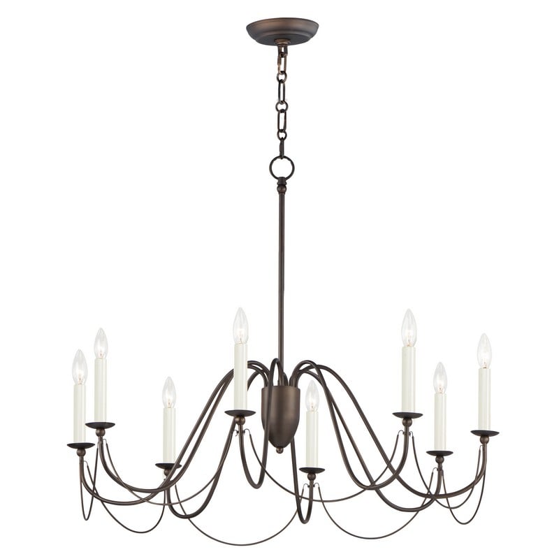 MAXIM LIGHTING 12168 PLUMETTE 36 INCH CEILING-MOUNTED INCANDESCENT CHANDELIER LIGHT