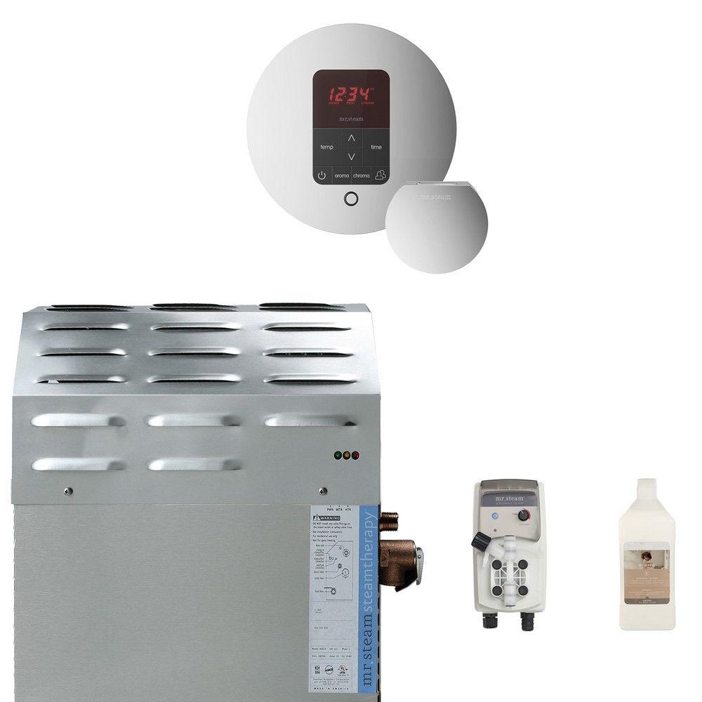 MR. STEAM C10CA0A00 SUPER ITEMPOPLUS 240 VOLT AND 1-PHASE STEAM SHOWER GENERATOR PACKAGE WITH ITEMPOPLUS ROUND CONTROL