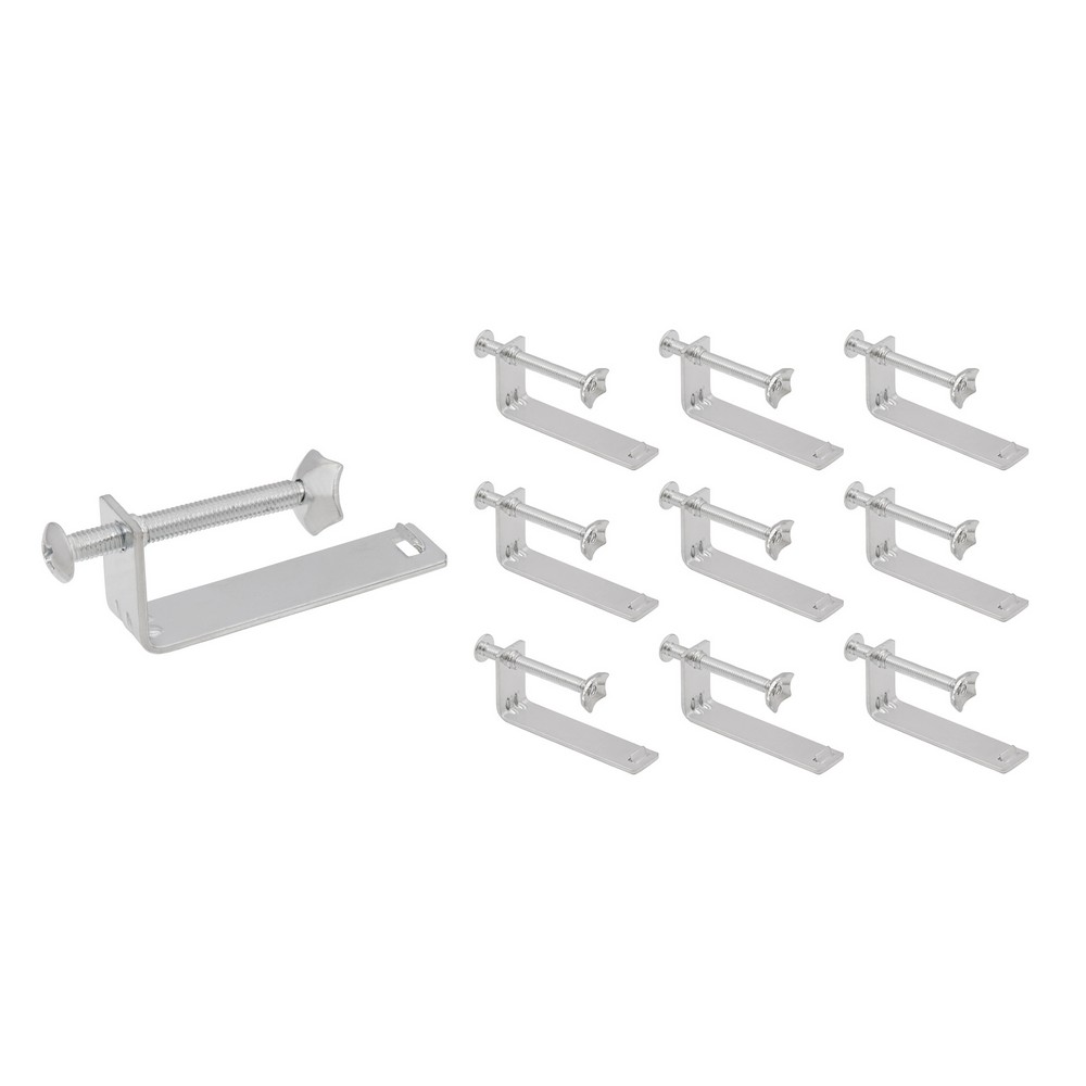 RUVATI RVA11049 EXTRA LONG EXTENDED MOUNTING CLIPS FOR DROP-IN TOPMOUNT SINKS INSTALLED IN UPTO 2 INCH THICK BUTCHER BLOCK