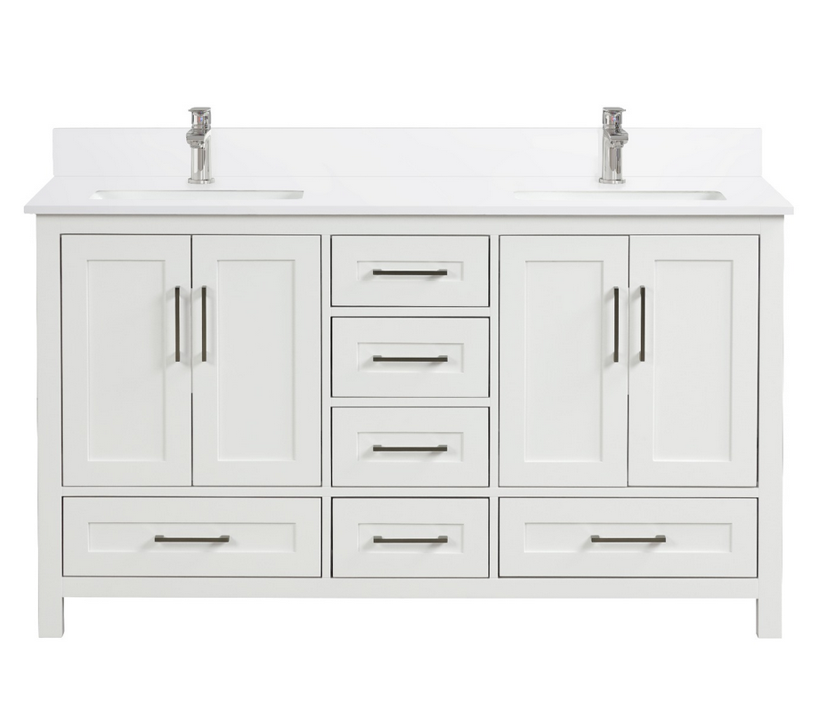 RATEL VV6021D VALENCIA 60 INCH DOUBLE SINK VANITY