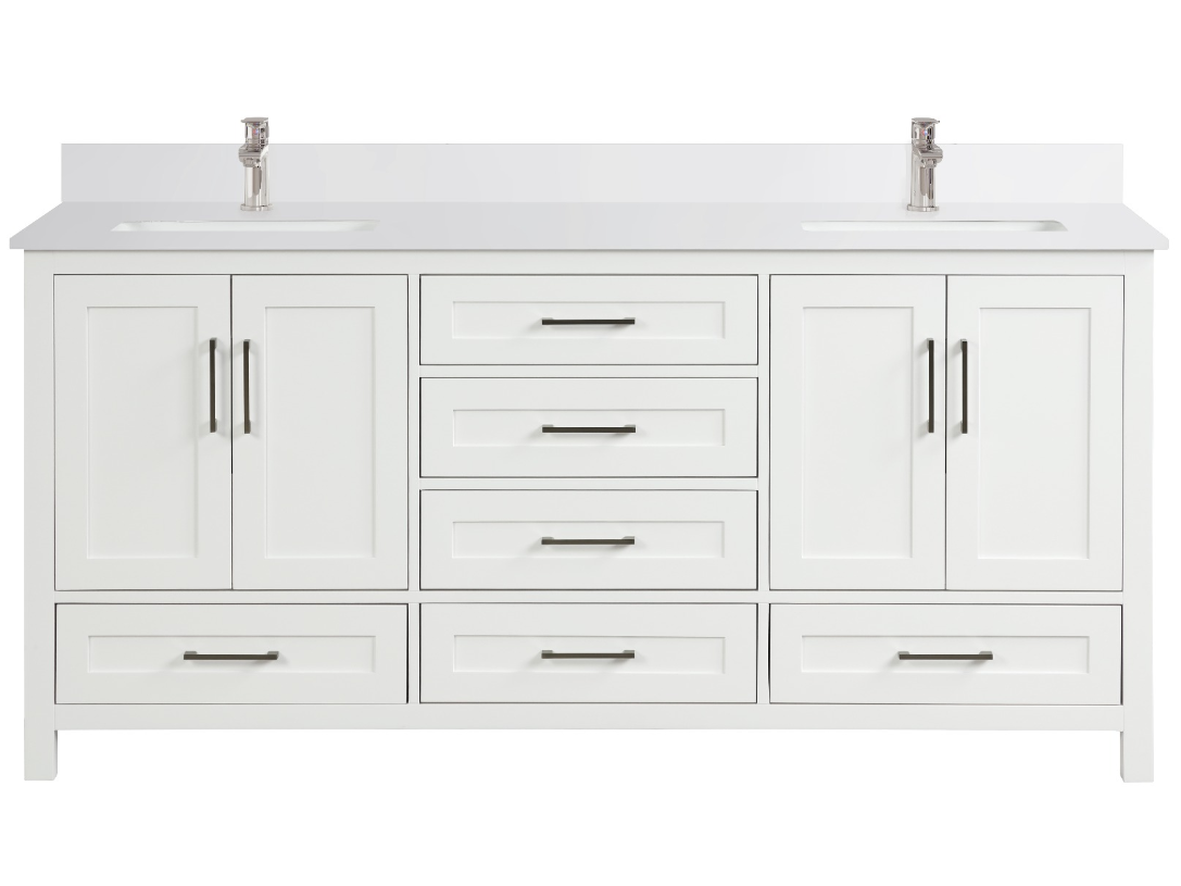 RATEL VV7221D VALENCIA 72 INCH DOUBLE SINK VANITY