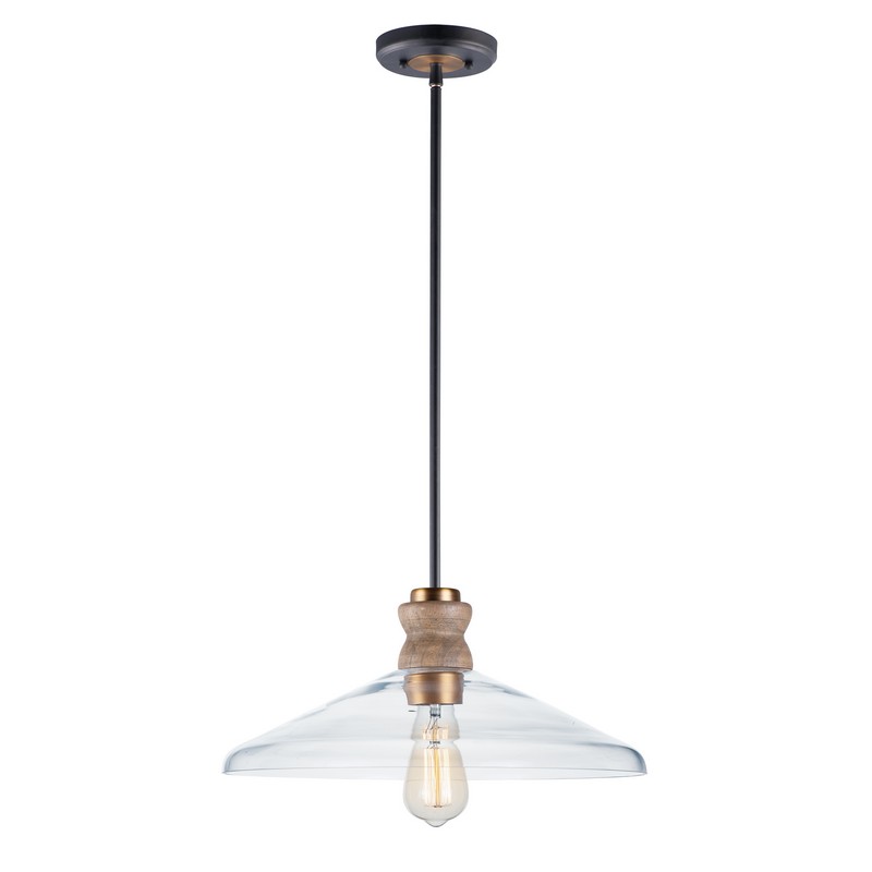 MAXIM LIGHTING 10100CLWOAB NELSON 16 INCH CEILING-MOUNTED INCANDESCENT PENDANT LIGHT