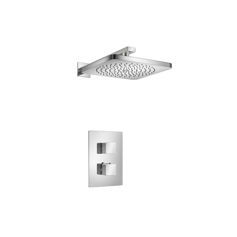 ISENBERG 196.7000 SERIE 196 SHOWER SET WITH SHOWER HEAD, THERMOSTATIC VALVE AND TRIM
