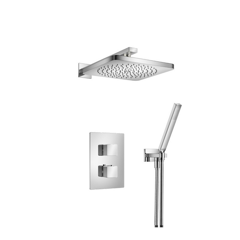 ISENBERG 196.7050 SERIE 196 HAND SHOWER SET WITH SHOWER HEAD, THERMOSTATIC VALVE AND TRIM