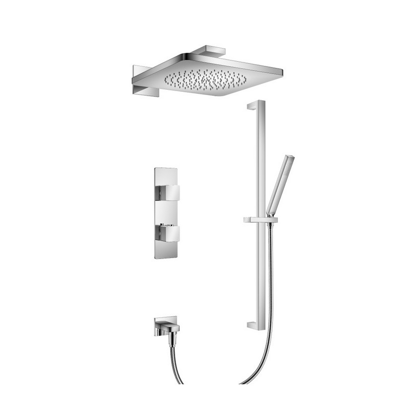 ISENBERG 196.7300 SERIE 196 HAND SHOWER SET WITH SHOWER HEAD, THERMOSTATIC VALVE AND TRIM