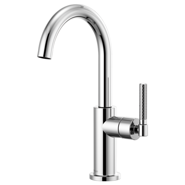BRIZO 61043LF LITZE BAR FAUCET WITH ARC SPOUT AND KNURLED HANDLE