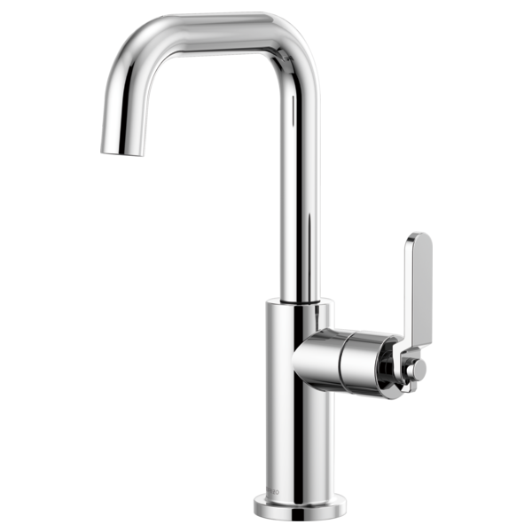 BRIZO 61054LF LITZE BAR FAUCET WITH SQUARE SPOUT AND INDUSTRIAL HANDLE
