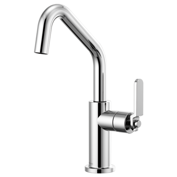 BRIZO 61064LF LITZE BAR FAUCET WITH ANGLED SPOUT AND INDUSTRIAL HANDLE
