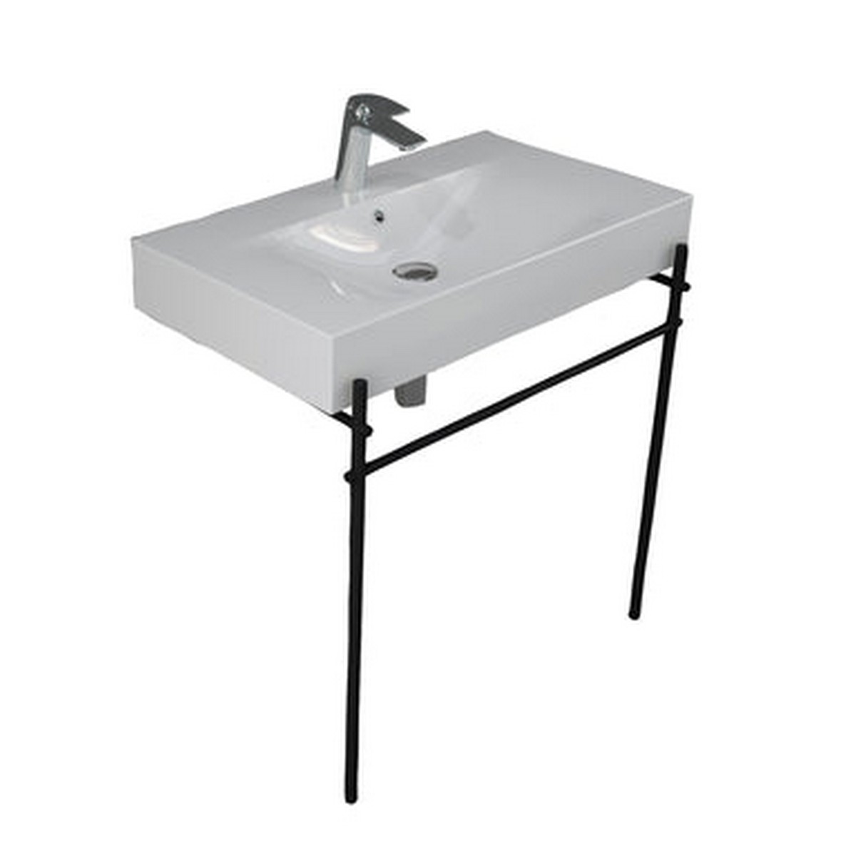 BARCLAY 610WH-MB DES 31 7/8 INCH FIRECLAY VESSEL BATHROOM SINK