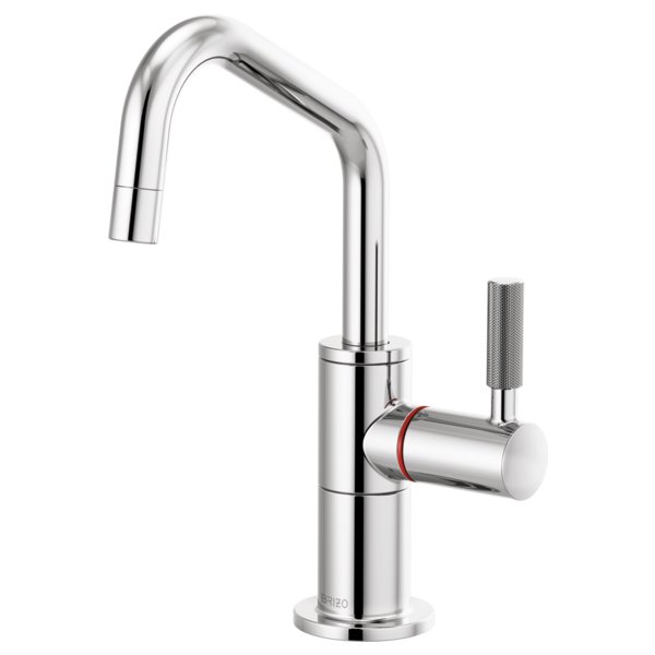 BRIZO 61363LF-H LITZE 9 INCH INSTANT HOT FAUCET WITH ANGLED SPOUT AND KNURLED HANDLE