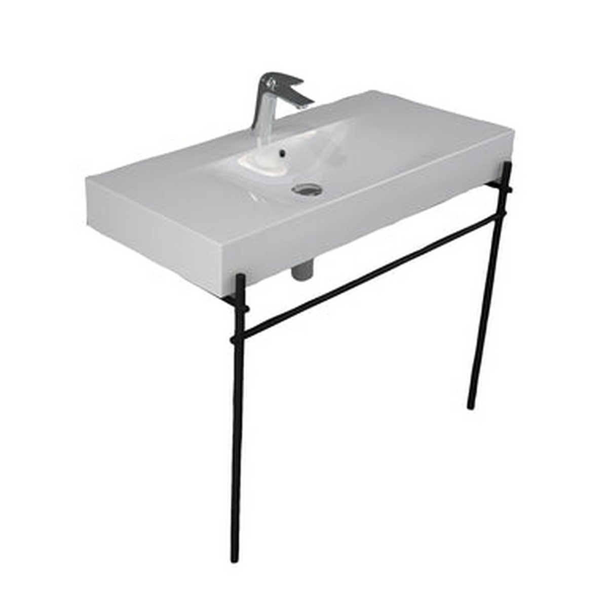 BARCLAY 620WH-MB DES 40 INCH FIRECLAY VESSEL BATHROOM SINK