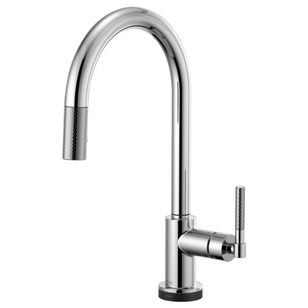 BRIZO 64043LF LITZE SMARTTOUCH PULL-DOWN FAUCET WITH ARC SPOUT AND KNURLED HANDLE