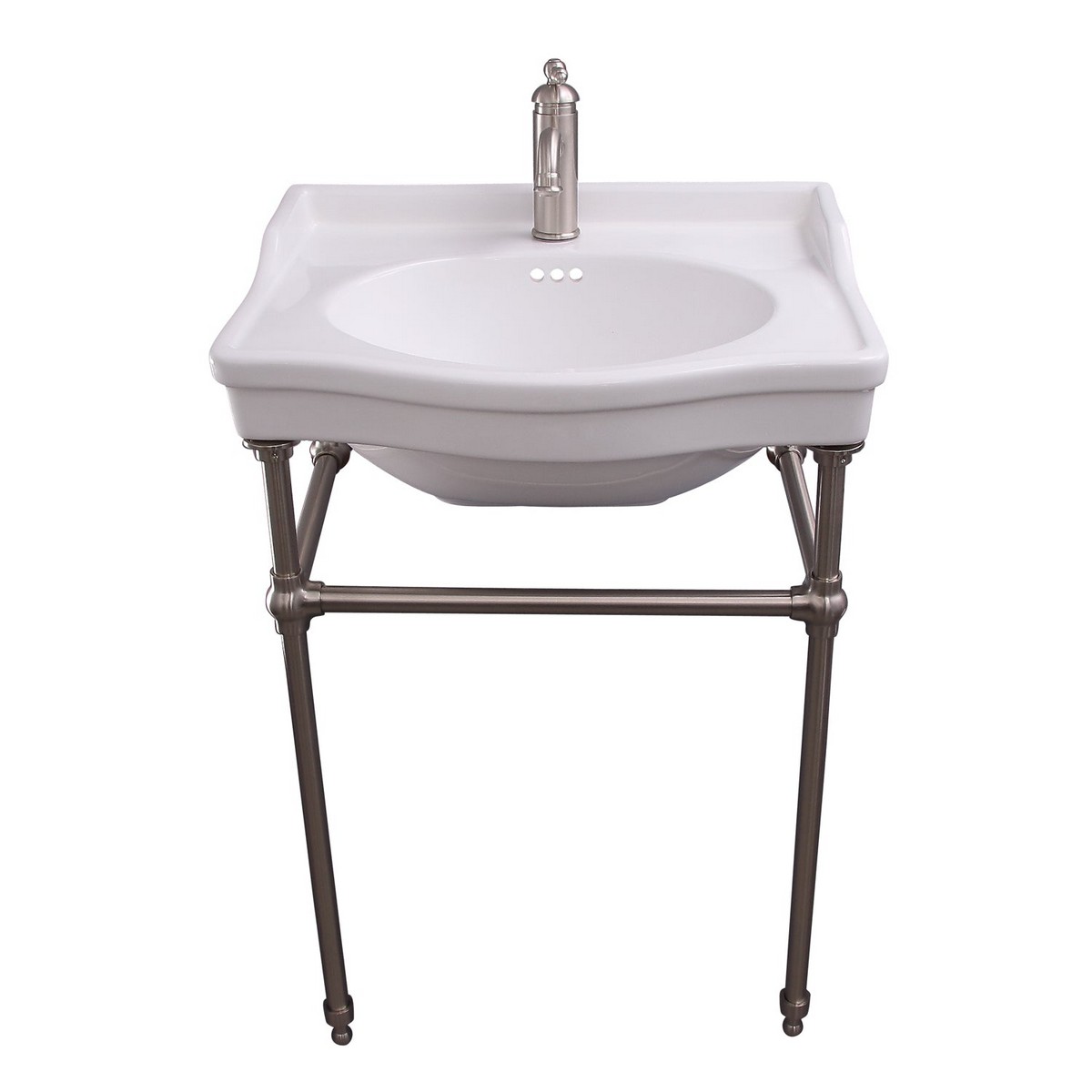 BARCLAY 75WH ENSAL 30 1/4 INCH CONSOLE BATHROOM SINK WITH STAND