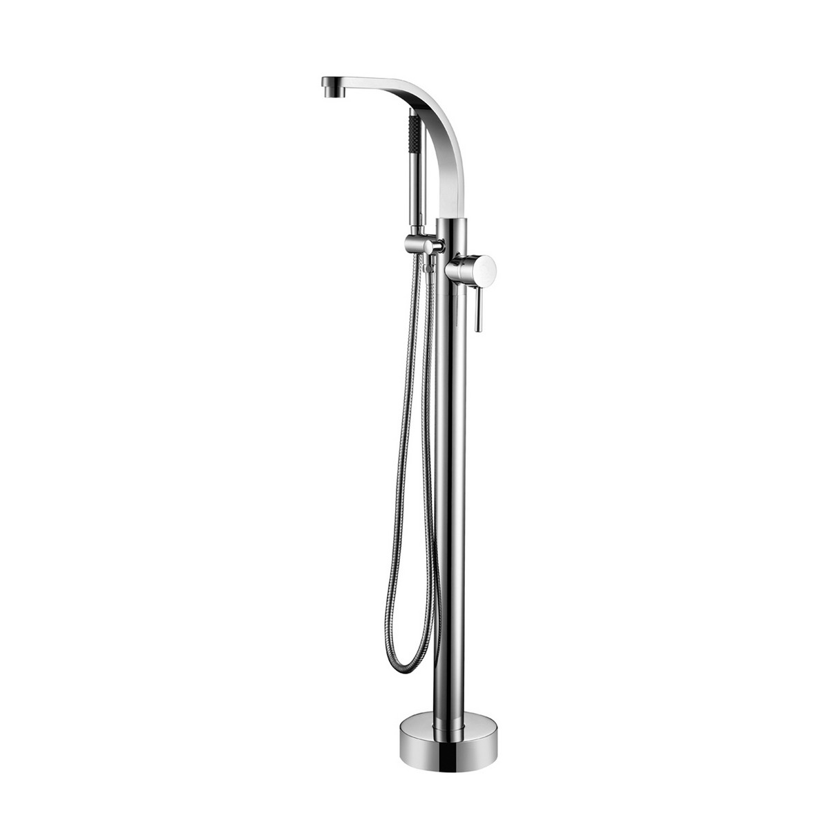 BARCLAY 7968 GRIMLEY 43 INCH SINGLE HOLE FREESTANDING TUB FILLER WITH HAND SHOWER