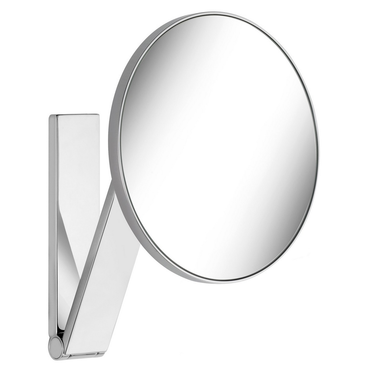 KEUCO 17610000 ILOOK MOVE 8 3/8 INCH WALL MOUNTED FRAMED ROUND LED BATHROOM MIRROR