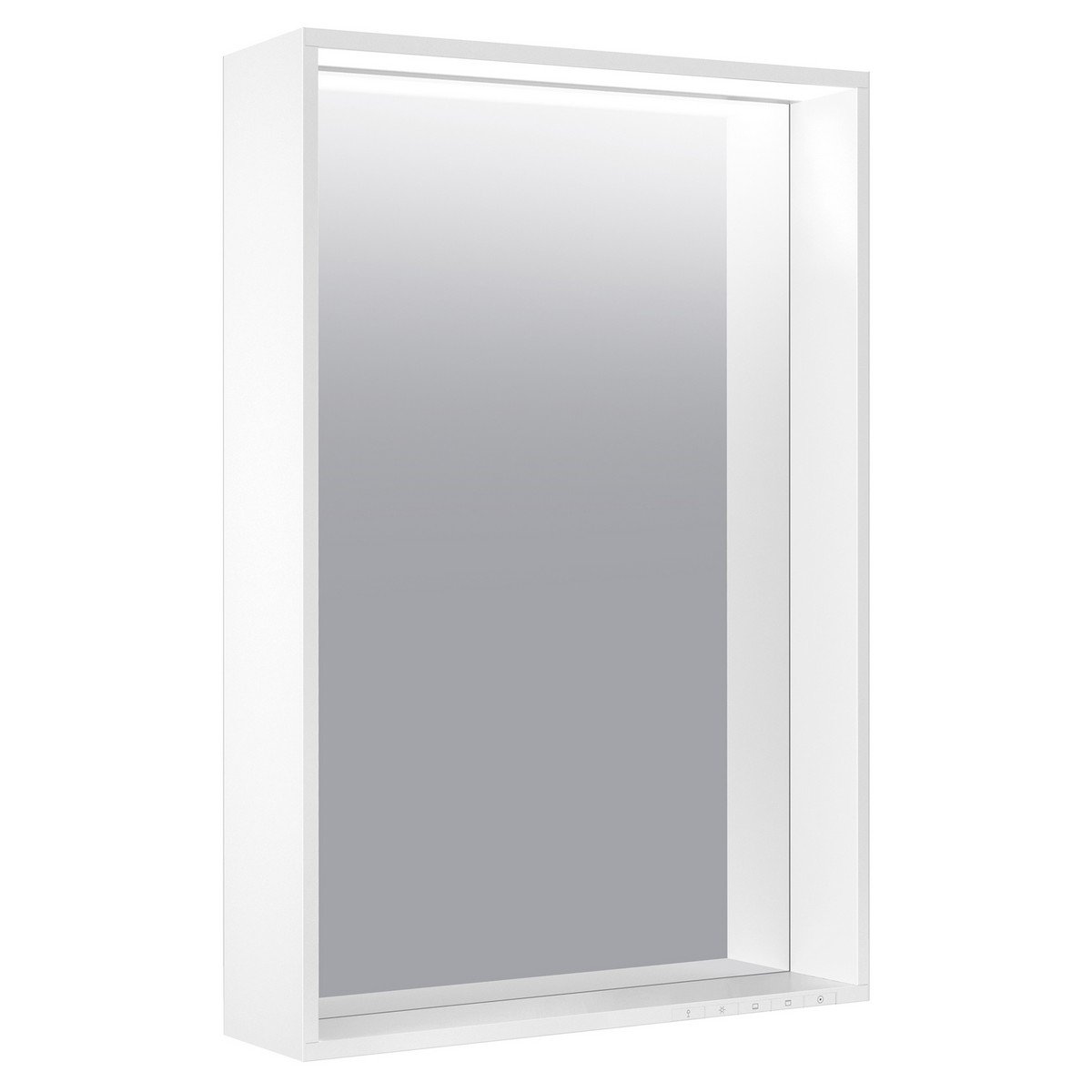 KEUCO 330971550 PLAN 19 3/4 INCH WALL MOUNTED FRAMED RECTANGULAR 2700-6500K LED BATHROOM MIRROR