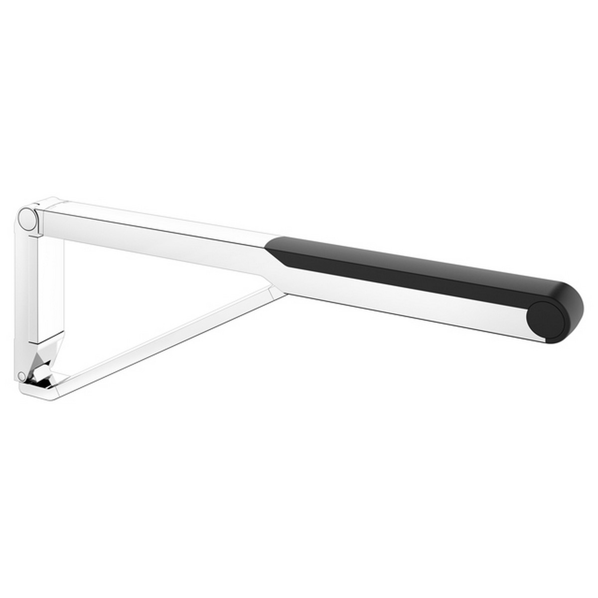 KEUCO 3500307 AXESS 27 1/2 INCH WALL MOUNTED FOLD DOWN SUPPORT RAIL