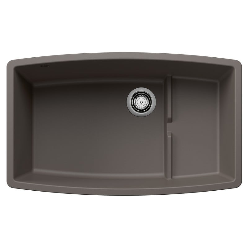 BLANCO 443122 PERFORMA 32 INCH UNDERMOUNT SINGLE BOWL SILGRANIT KITCHEN SINK - VOLCANO GRAY