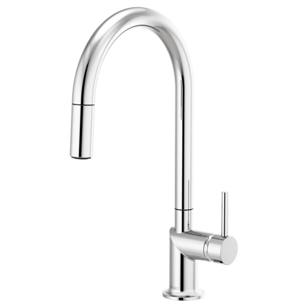 BRIZO 63075LF-LHP ODIN 16 5/8 INCH SINGLE HANDLE WALL MOUNTED PULL-DOWN KITCHEN FAUCET