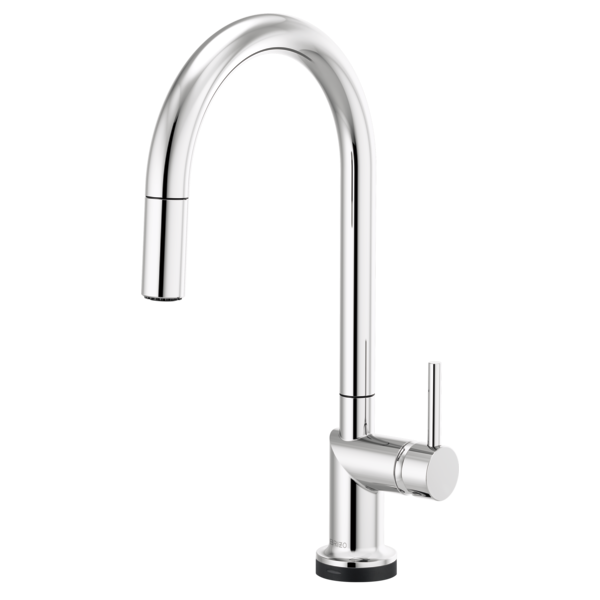 BRIZO 64075LF-LHP ODIN 17 1/8 INCH SINGLE HANDLE PULL-DOWN FAUCET WITH ARC SPOUT - LESS HANDLE
