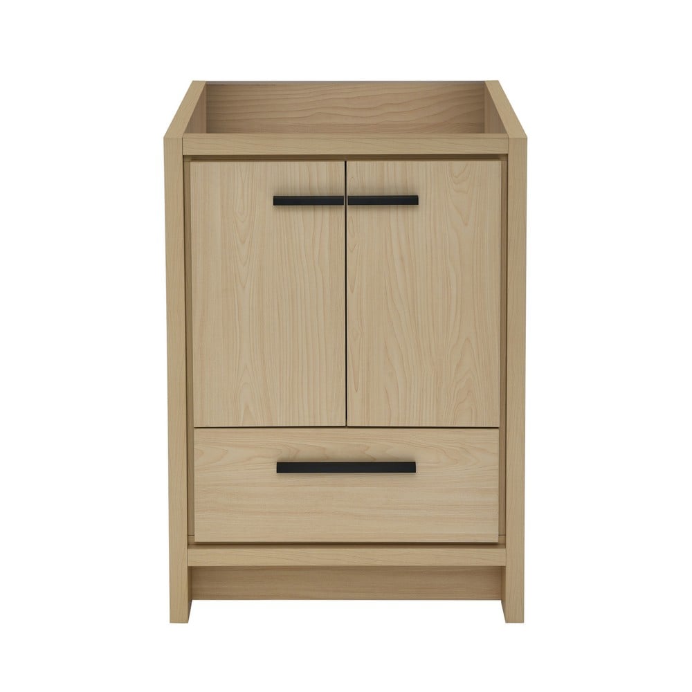 SWISS MADISON SM-BV730LK-C VIRAGE 24 INCH FREESTANDING BATHROOM VANITY CABINET ONLY IN NATURAL OAK