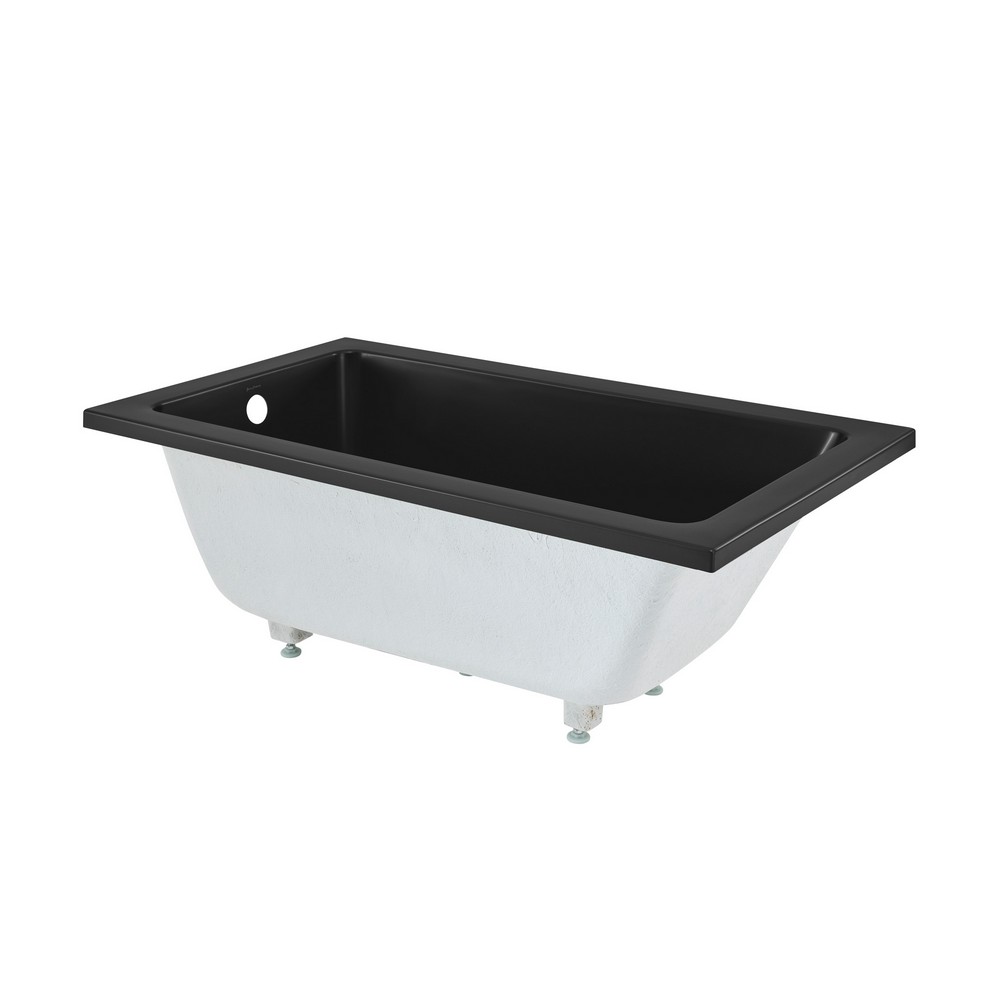 SWISS MADISON SM-DB57 VOLTAIRE 54 INCH ACRYLIC REVERSIBLE DRAIN DROP-IN BATHTUB