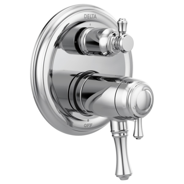 DELTA T27T897 CASSIDY TRADITIONAL TEMPASSURE 17T SERIES VALVE TRIM WITH 3-SETTING INTEGRATED DIVERTER