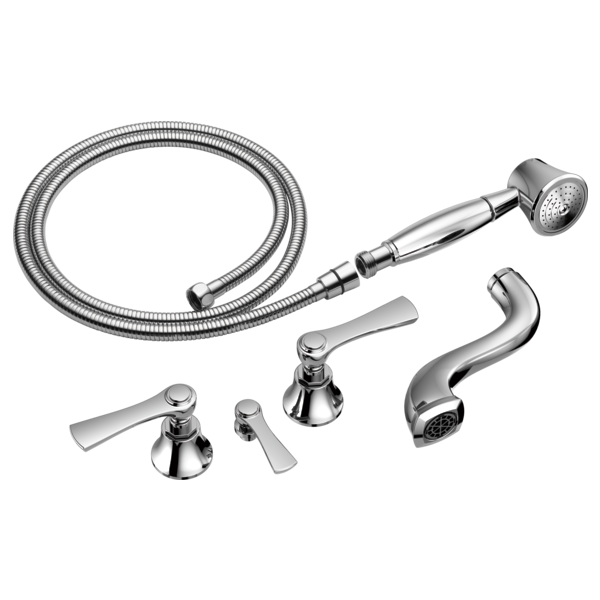 BRIZO T70360 ROOK TWO-HANDLE TUB FILLER TRIM KIT WITH LEVER HANDLES