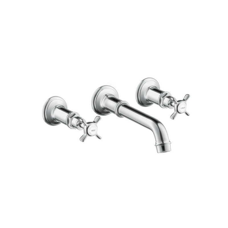 HANSGROHE 16532 AXOR MONTREUX 2 3/4 INCH WALL MOUNTED WIDESPREAD BATHROOM FAUCET