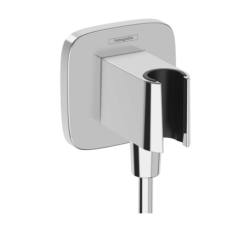 HANSGROHE 26887 WALL OUTLET WITH HAND SHOWER HOLDER IN CHROME