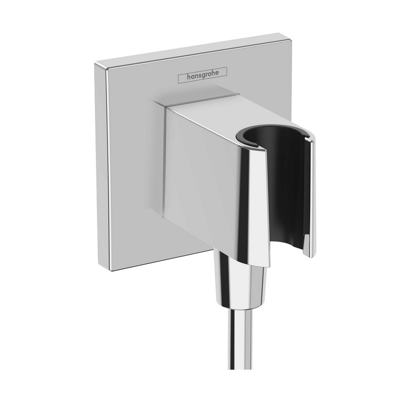 HANSGROHE 26889 WALL OUTLET WITH HAND SHOWER HOLDER IN CHROME