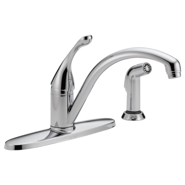DELTA 440-DST CLASSIC SINGLE HANDLE KITCHEN FAUCET WITH SPRAY