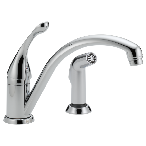 DELTA 441-DST CLASSIC SINGLE HANDLE KITCHEN FAUCET WITH SPRAY