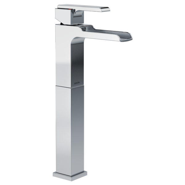 DELTA 768LF ARA SINGLE HANDLE LAVATORY FAUCET WITH RISE AND CHANNEL SPOUT