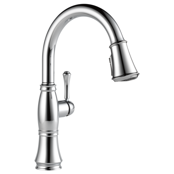 DELTA 9197-DST CASSIDY SINGLE HANDLE PULL-DOWN KITCHEN FAUCET WITH SHIELDSPRAY TECHNOLOGY