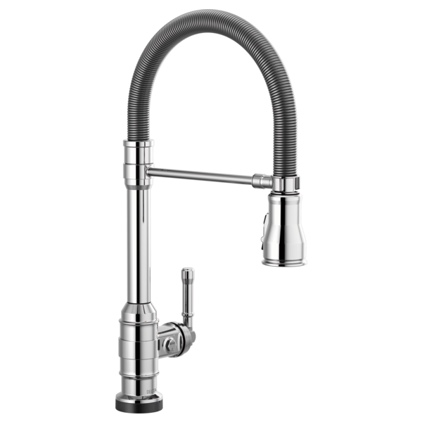 DELTA 9690T-DST BRODERICK PRO SINGLE HANDLE PULL-DOWN KITCHEN FAUCET SPRING SPOUT WITH TOUCH2O TECHNOLOGY