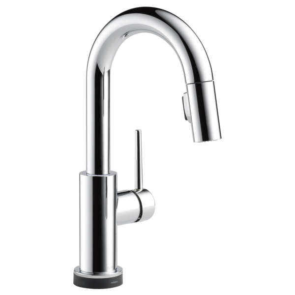 DELTA 9959T-DST TRINSIC SINGLE HANDLE PULL DOWN BAR-PREP FAUCET WITH TOUCH2O TECHNOLOGY