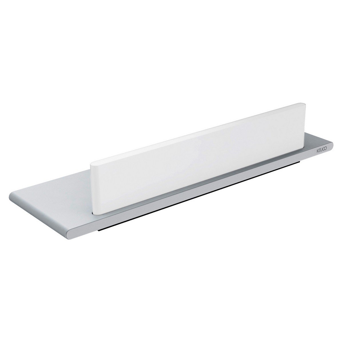 KEUCO 11559170000 EDITION 400 12 7/8 INCH WALL MOUNTED SHOWER SHELF WITH SQUEEGEE IN ALUMINUM